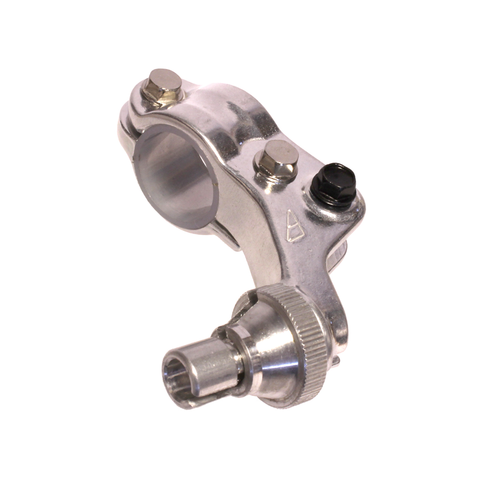CLUTCH LEVER HOLDER FORG KAW/YAM KX250F/450F>20,YZ125/250 00-14, YZ/WR250F/426F 00-02 SILVER (R)